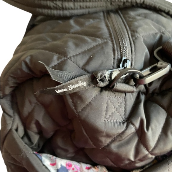 Vera Bradley Black Quilted Duffel Bag - Picture 3 of 6